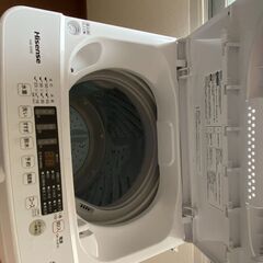 【取引中】無料　2022年製洗濯機 5.5kg 一人暮らし向けの画像