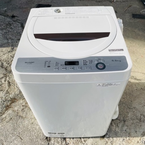 【‼️美品‼️】全自動洗濯機　5.5kg ブラウン系 ES-GE5B-T