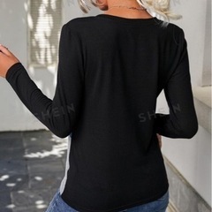 カラーブロックカットソー 新品 M-Lの画像