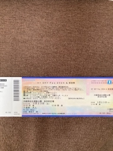 HYスカイフェスチケット　3/23日分　大人1枚分