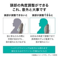 NITORI ニトリ 座椅子 首リクライニング座椅子 Nウィン ネイビーの画像