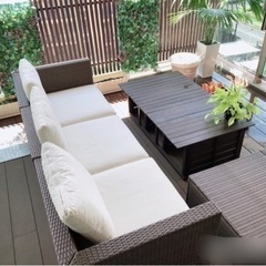 【予約中】屋外 バルコニー モジュールソファ リゾートソファ　