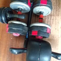 ダンベルなど差し上げます。
