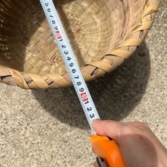 竹籠 もらってくださいの画像