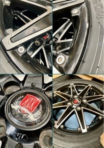 「商談中」㉔155.65.14  新品ダンロップタイヤ4本と中古ホイールとナット付き