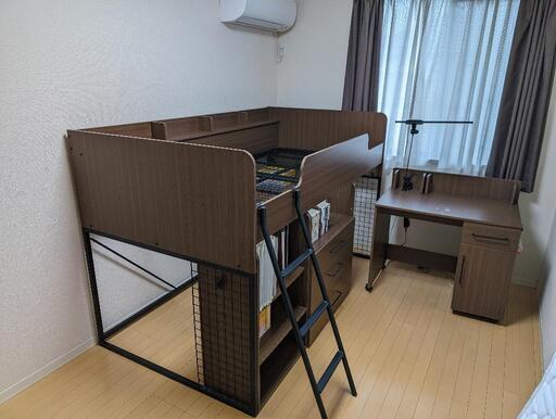 【取引中】ニトリ システムベッド デニッシュC  学習机