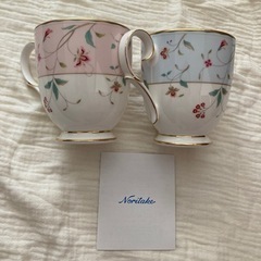Noritake ノリタケ 花更紗 マグカップペア