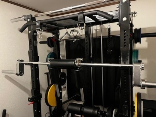 gymway アジャスタブルセーフティスクワットバー
