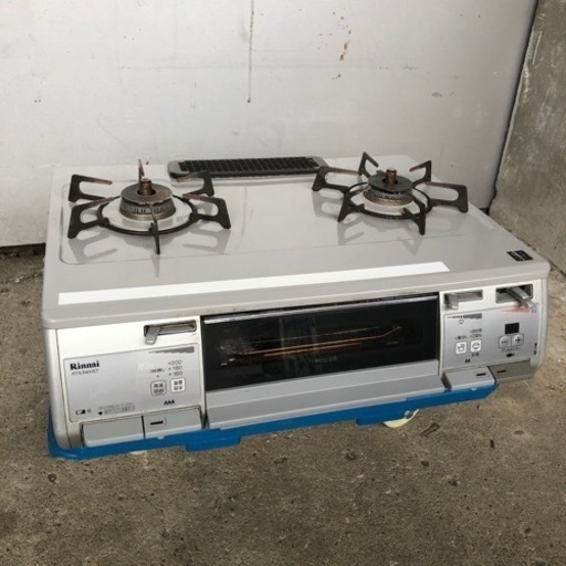 2017年 リンナイ 両面焼きグリル付きガステーブルSiセンサーコンロ　都市ガス12A13ART63WHT-L