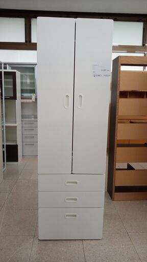 ★ジモティ割あり★ IKEA ワードローブ 白 H193.5×D51×W60 クリーニング済み TJ4930