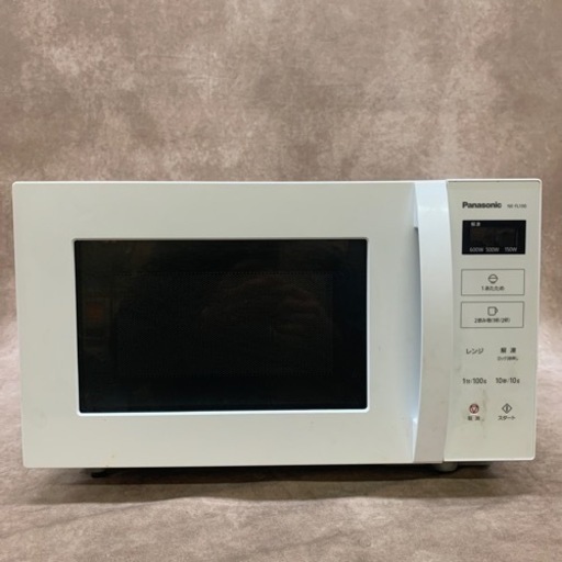 電子レンジ パナソニック ホワイト NE-FL100-W 22年製 中古品　動作確認済み