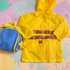 ポケモン　ピカチュウ　雨ガッパ　100㎝の画像