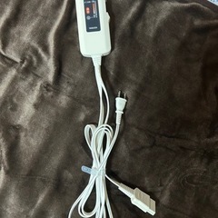 【ほぼ新品】YAMAZEN（山善） 洗える 電気ひざ掛け毛布 120×60cm 表フランネル・裏プードルタッチ仕上 YHK-45P（T）の画像