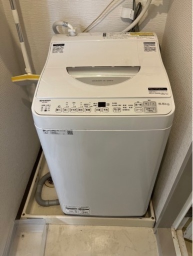 2023年製　使用期間数ヶ月！　6.5kg シャープ　乾燥機能付　節水