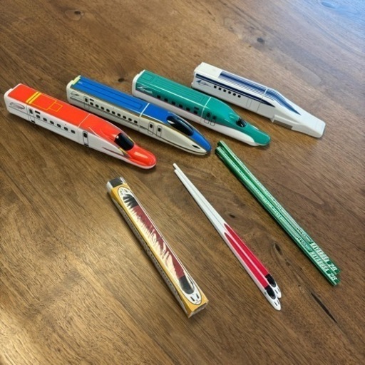 新品含む⭐︎新幹線セットプラレールつばめはやぶさこまちかがやきE5E6E7リニア箸文房具