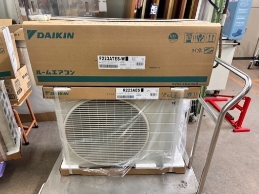 6畳用 23年モデル ダイキン ルームエアコン F223ATES-W