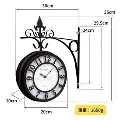 壁掛け両面時計の画像