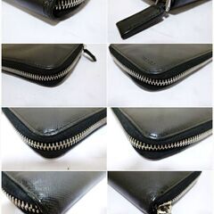 プラダ　メンズ 二つ折り長財布　レザー　PORTAFOGLIO LAMPO　2M1220　NERO　ラウンドファスナー　ウォレット　カード入れ　PRADAの画像