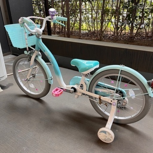 【受渡し先確定】募集終了子供用自転車　アリエル　水色　16インチ　3~8才向け
