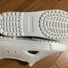 【新品未使用】（白）クロックス風シューズ👟？の画像