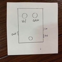 エフェクターハンドメイド OD1 クローンの画像