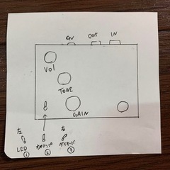 エフェクターハンドメイド Plumes クローンの画像
