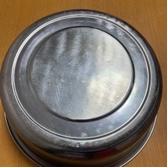 【超貴重】良品‼︎昭和レトロ金たらい^_^ 金物　洗面器洗い桶　古道具アンティークの画像