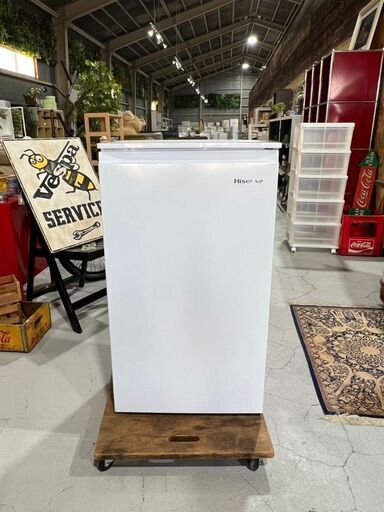 ★Hisense★ HF-A61W ノンフロン冷凍庫 2022年 61L W48cm ホワイト コンパクト ハイセンス 一人暮らし 新生活