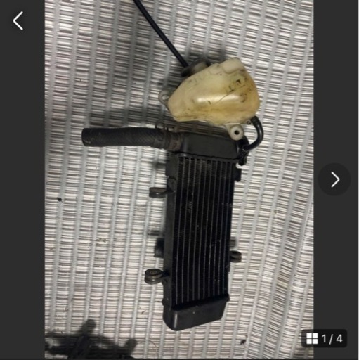 TZR50 4EU 純正ラジエター　リザーバータンク付き