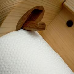 【ひのき】木製トイレットペーパーホルダーの画像
