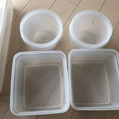 値引き‼️パスタケース、便利な水切りタッパー　まとめて6個の画像