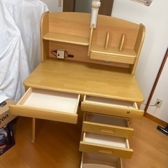 学習机　サイド収納付き