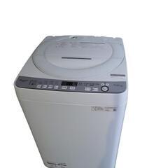 SHARP ES-GE7D-W シャープ 7kg 全自動洗濯機 ホワイト系 : 家電