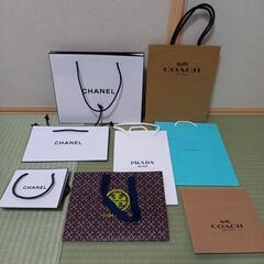 8枚セット✩ショップ袋 シャネル プラダ コーチ トリーバーチテ...