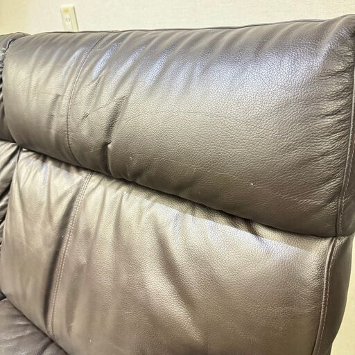 W 16559   ハイバック2人掛けソファ　レザーソファ   ◆大阪市内・東大阪市他 5,000円以上ご購入で無料配達いたします！◆