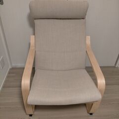 IKEA　POÄNG ポエング　 バーチ材突き板/ヒッラレド ベージュ