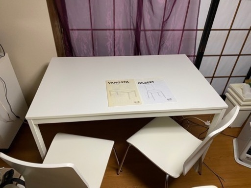 取引終了　IkEA ダイニングテーブル　4〜6人　チェア4脚