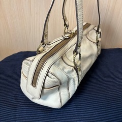 SHIPS本革ショルダーバッグホワイト白シップスの画像