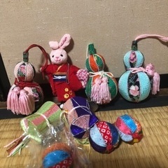 未使用★ちりめん和風マスコット
