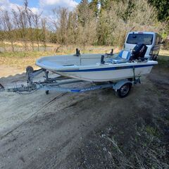 15馬力　小型ボート　トレーラー付き 15馬力 小型ボート トレーラー付き