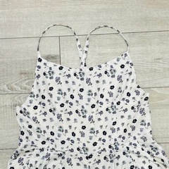 ✨美品✨COLZA コルザ オールインワン ワイドパンツ 花柄 ホワイト Lの画像