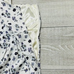 ✨美品✨COLZA コルザ オールインワン ワイドパンツ 花柄 ホワイト Lの画像