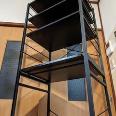 ■　スライド棚付きキッチンラック、ゴミ箱上ラック、キッチン収納、山梨県甲斐市の画像