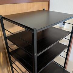 ■　スライド棚付きキッチンラック、ゴミ箱上ラック、キッチン収納、山梨県甲斐市の画像