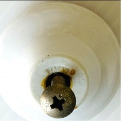 カントリー雑貨  倉敷意匠計画室  陶器 取手 4つ 白/花の画像