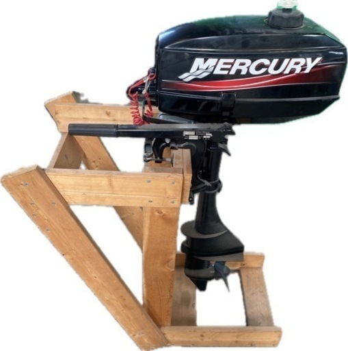 MERCURY 2馬力 船外機 手製収納棚付き