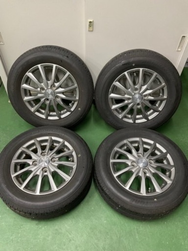 アルミホイール付き夏タイヤ155/70R-13 4本