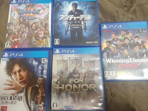 PS4　ソフト5本セットでお値打ちに