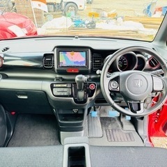 H27年 ホンダN-BOX CUSTOM G/L パッケージ 5万KM 車検6年5月★ETC★ ナビ ★HIDライト★機関良好無事故★フルオートエアコンの画像