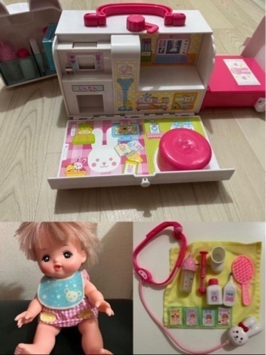 4/5まで出品　パイロット PILOT メルちゃん  うさぎさんきゅうきゅうしゃ セット